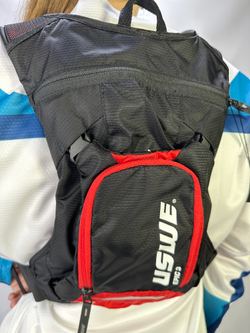 Рюкзак-гидропак USWE MTB HYDRO 3L Hydration Pack (2L), Black/Red