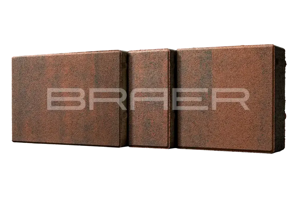 Тротуарная плитка Braer Старый город Ландхаус, Color Mix Закат, 60 мм