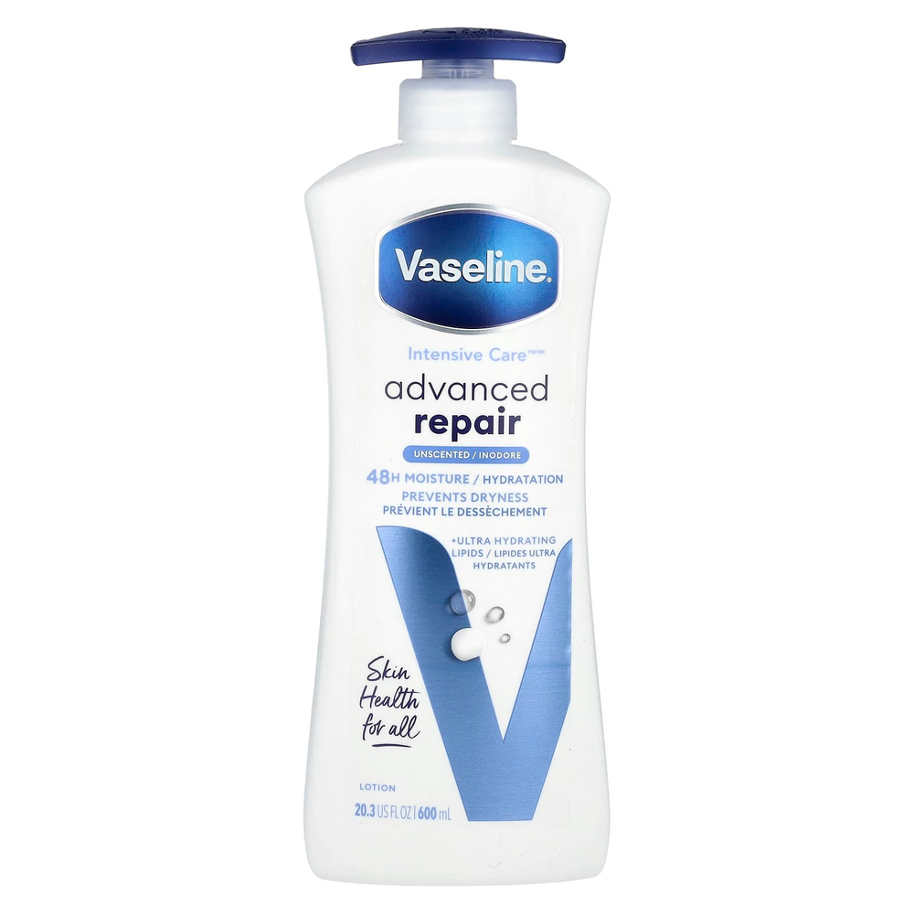 Vaseline, Intensive Care ™, улучшенный восстанавливающий лосьон, без запаха, 600 мл (20,3 жидк. унц.)