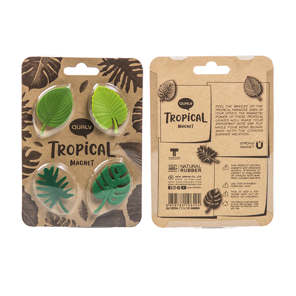 Набор магнитов 4шт Qualy Tropical