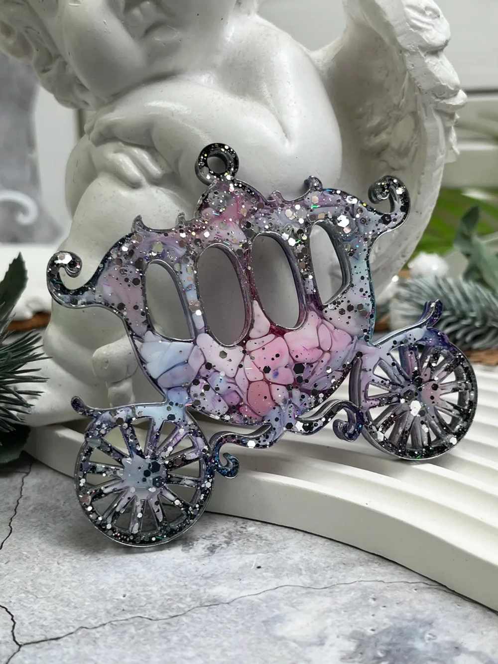 Новогодняя елочная игрушка Карета