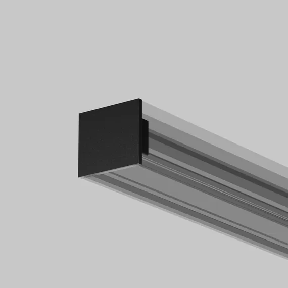 Комплект заглушек (для профиля 25x22) 2 шт., ALM-2522-B-EC 642066 Led Strip 642066