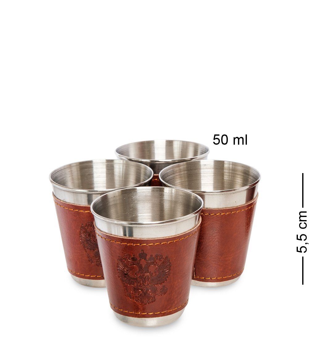 GT-13 Подарочный набор фляжка 500 мл со стопками «10 алкогольных заповедей»