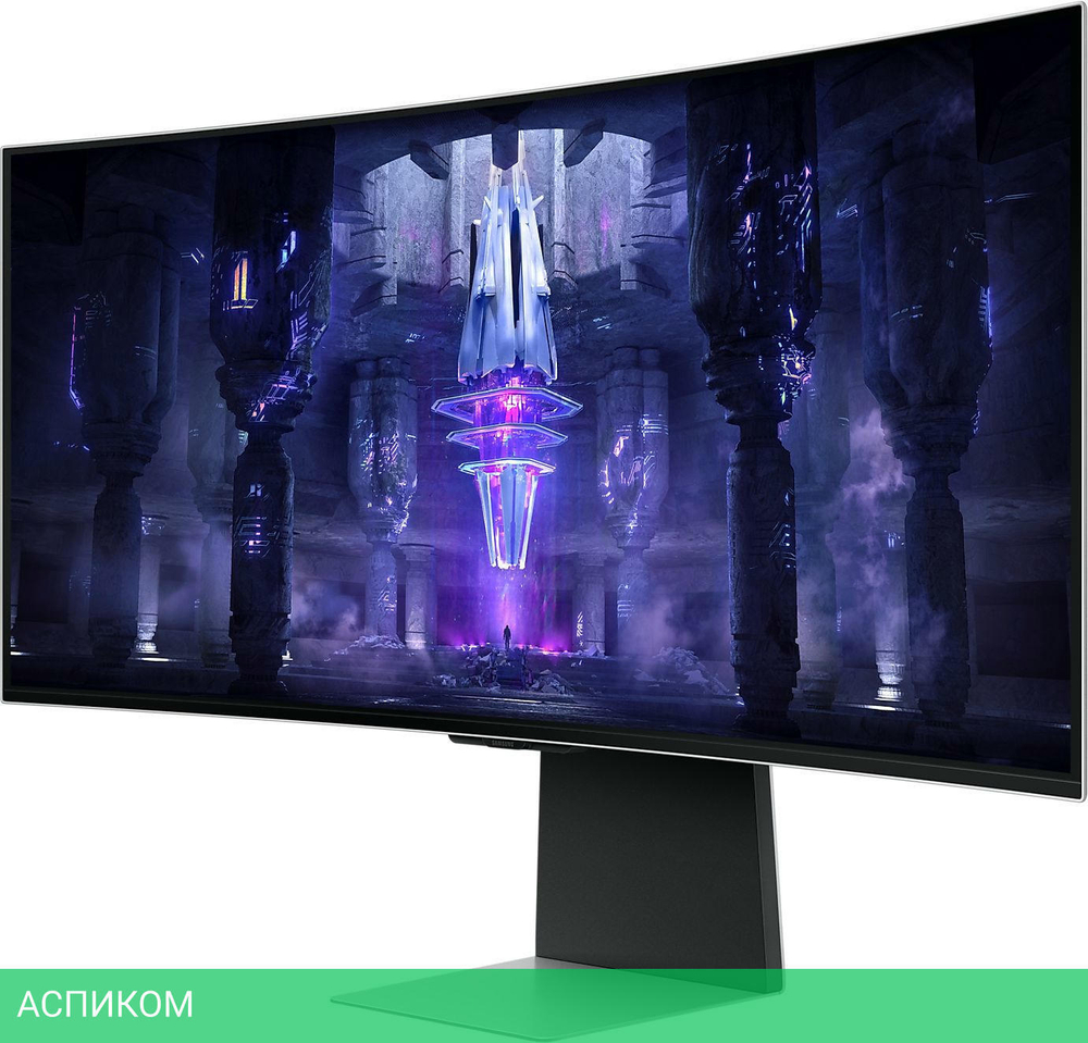 Монитор Samsung Odyssey G8 S34BG850SI серебристый (LS34BG850SIXCI)