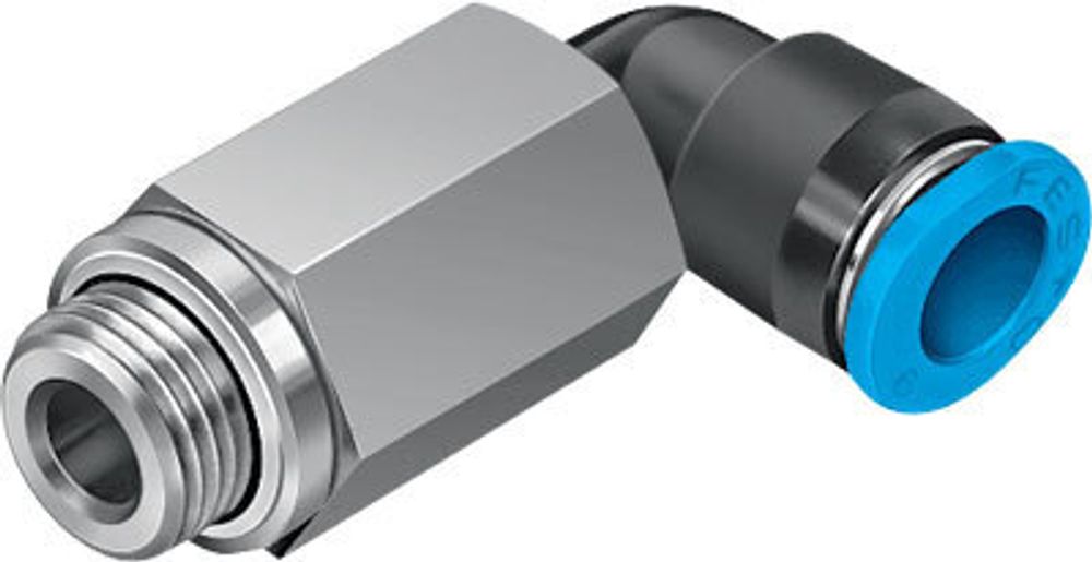 QSMLL-G1/8-6 Угловой фитинг с цанговым зажимом, удлиненный