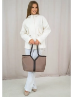 Сумка шоппер через плечо большая на молнии