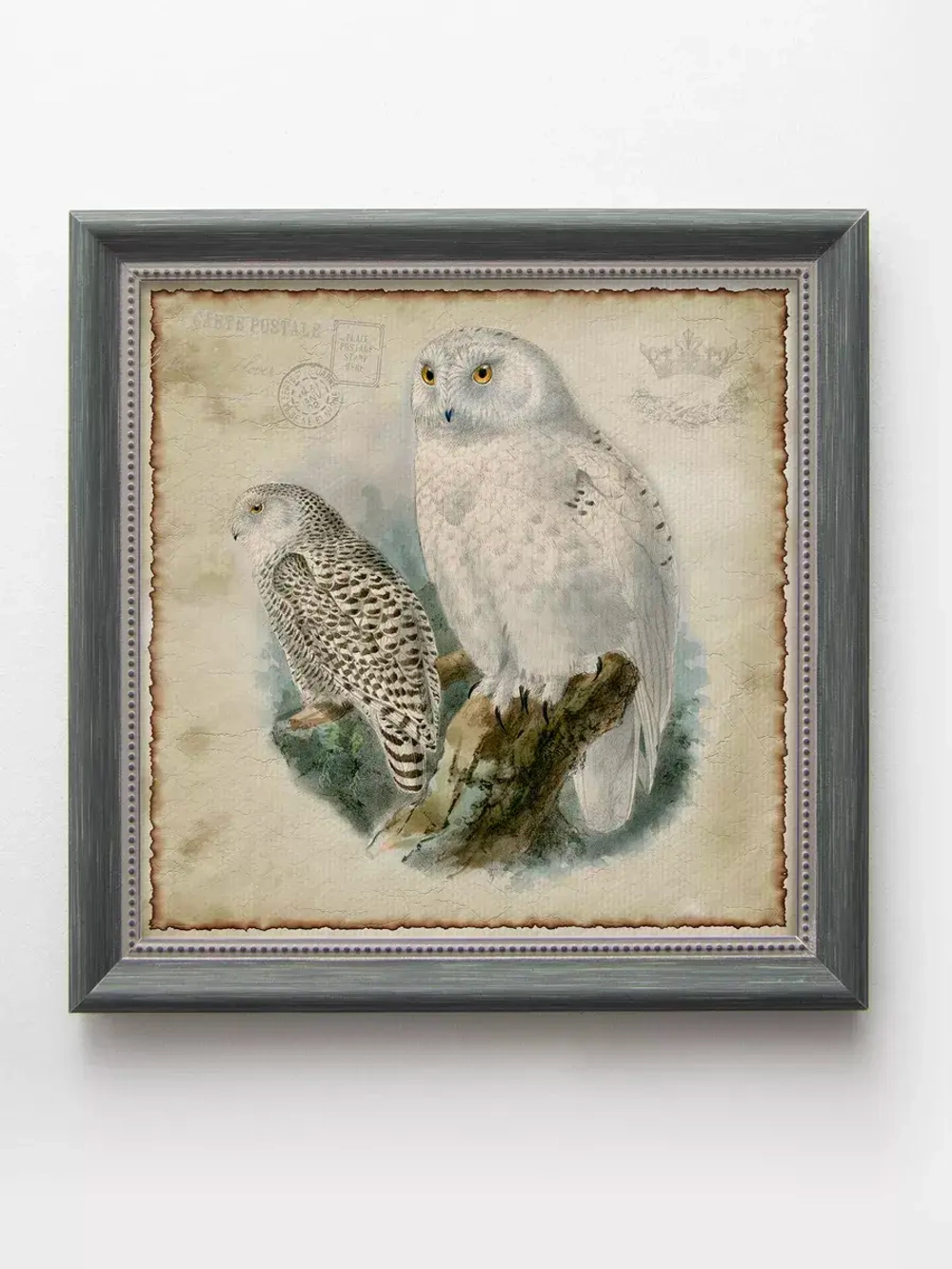 Картины на стену интерьерная на холсте 4 шт, 23*23 см