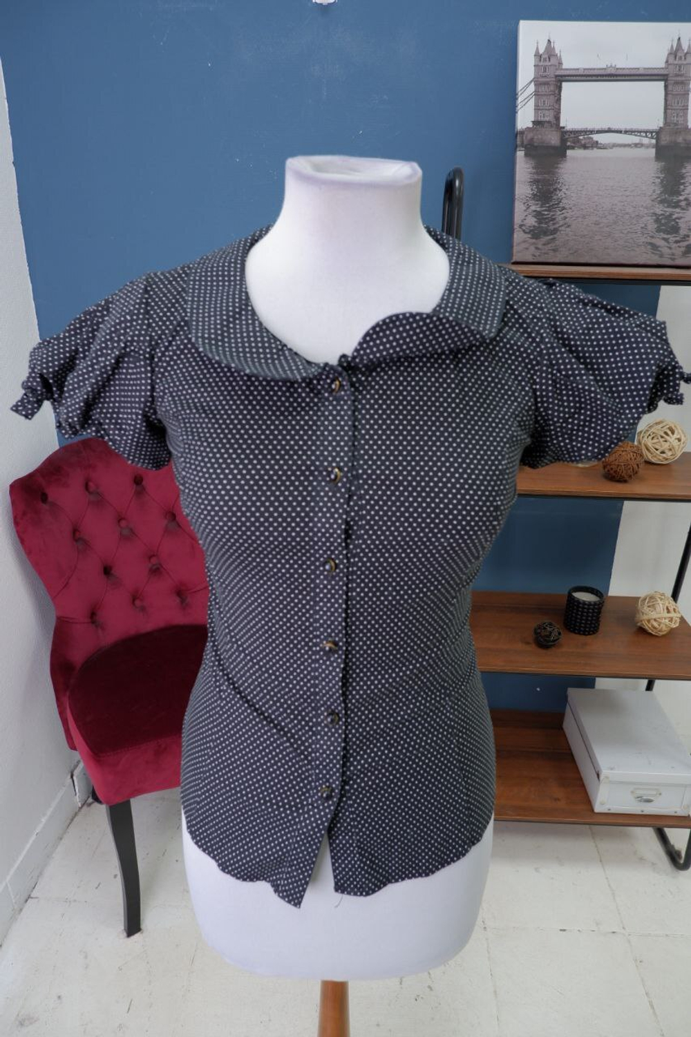 Блузка Gloria Jeans в горошек 42 размер