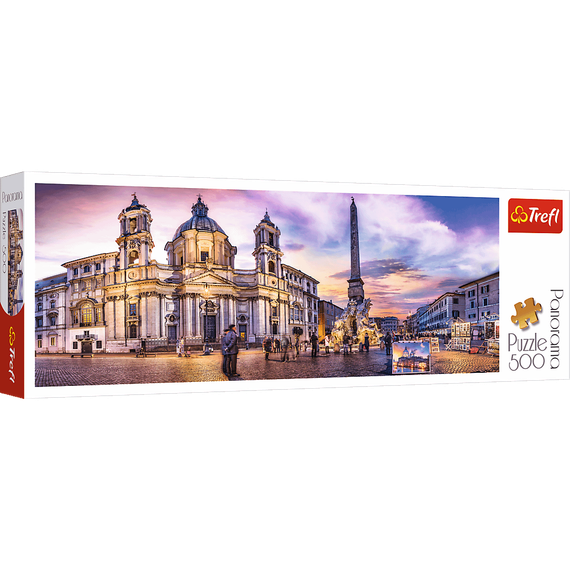 Puzzle &quot;500 Panorama&quot; - Piazza Navona, Rome / 500 px