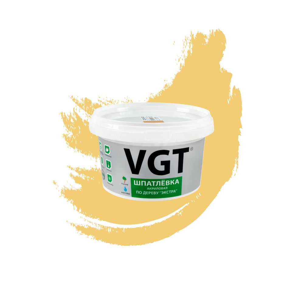 Шпатлевка по дереву "ЭКСТРА" сосна 1кг ВГТ, 7449