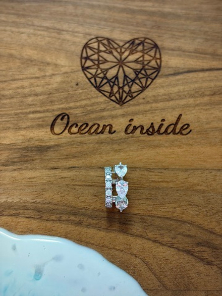 Кафф с фианитами