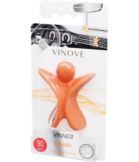 БАХРЕЙН оранжевый, дизайнерский ароматизатор для автомобиля Bahrain Vinner, Vinove