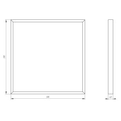 Светильник светодиодный ЭРА SPO-910-3-65K-032 32Вт 6500К 3360Лм 595x595x40 матовый