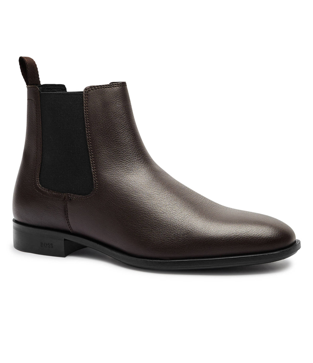 Кожаное челси Colby_Cheb_gr BOSS BLACK - коричневый(50529105)
