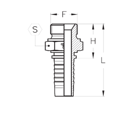 Фитинг DN 25 BSP (Ш) 3/4 TIEFFE
