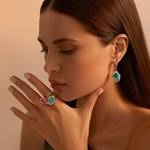 Кольцо с Турмалином, Морганитом и Бриллиантами, R0030-10/1