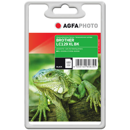 Картридж струйный черный 1 шт AgfaPhoto APB129BD