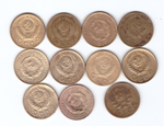 Набор 2 копейки 1926,31,34,36,37,38,49,50,55,56,57 (11 шт)