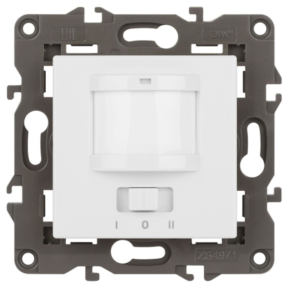 14-4103-01 ЭРА Датчик движения 2-проводной, 180-240В, 200Вт, IP20, Эра Elegance, белый