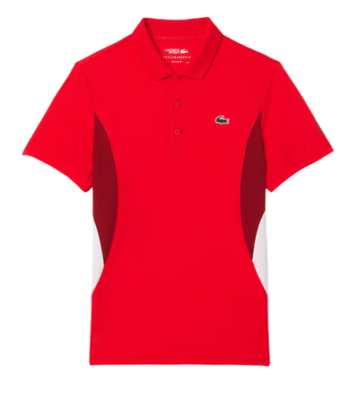 Мужское теннисное поло Lacoste Tennis x Novak Djokovic Ultra-Dry Polo - red