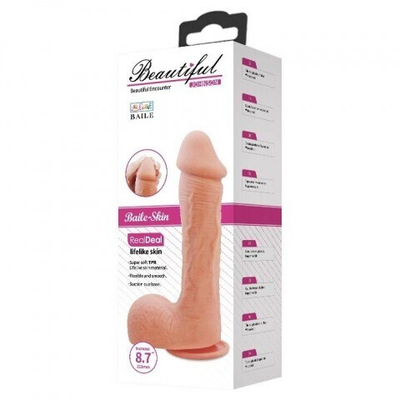 Фаллоимитатор на присоске "Beautiful Johnson Dildo" (22,2×4,7 см)