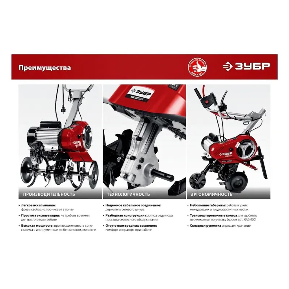 ЗУБР КАД-2500 культиватор электрический
