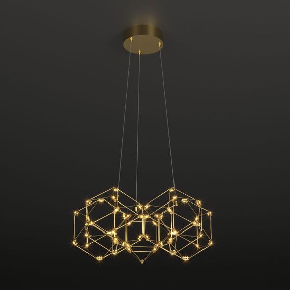 Подвесной светодиодный светильник Eurosvet Uma 90169/5 медь