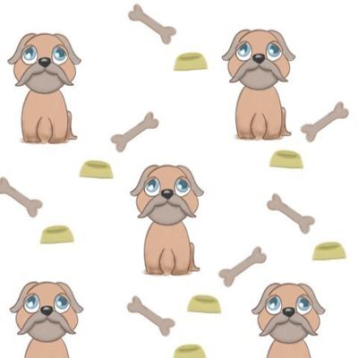 Щенок с костью