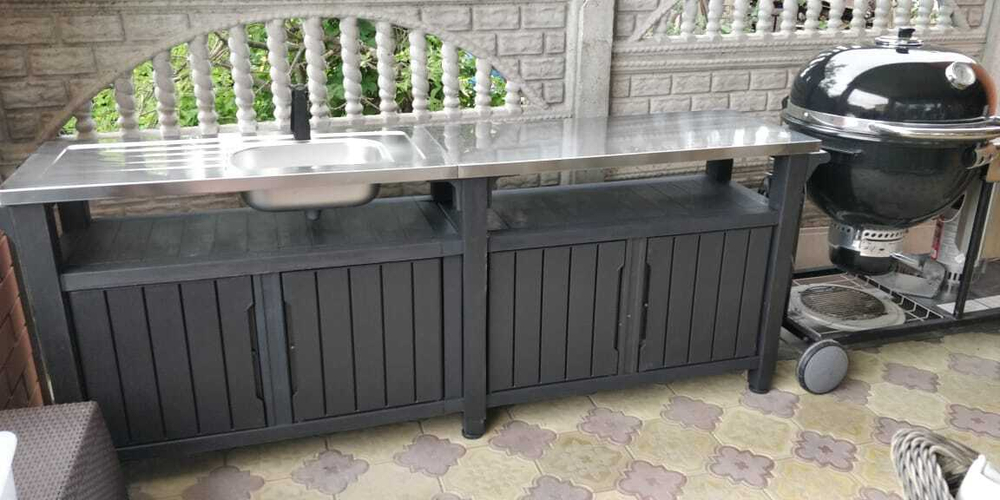 Стол для барбекю Keter Unity Chef graphite