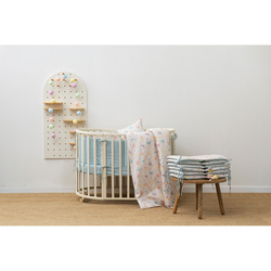 Постельное белье детское Tkano Tiny world Animalia world розовое