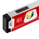 Уровень алюминиевый, магнит, фрезерованный, 3 глазка (1 зеркальный) двухкомпонентные рукоятки, 800 мм Matrix