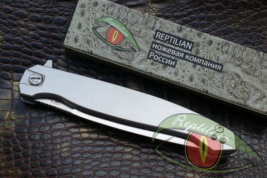 Складной нож REPTILIAN САРГАН-01 c клинком из стали D2, рукоять Stainless Steel