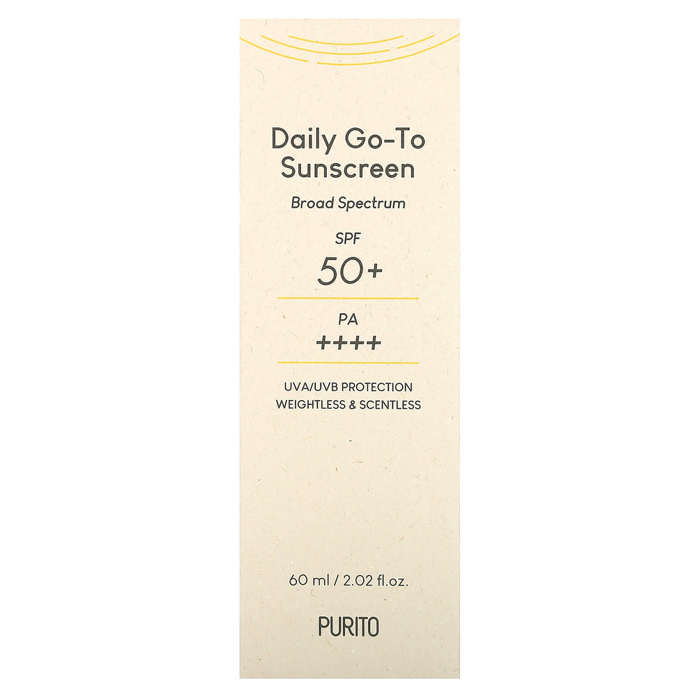 Purito, Daily Go-To Sunscreen, SPF 50+ PA++++, 2.02 fl oz (60 ml)