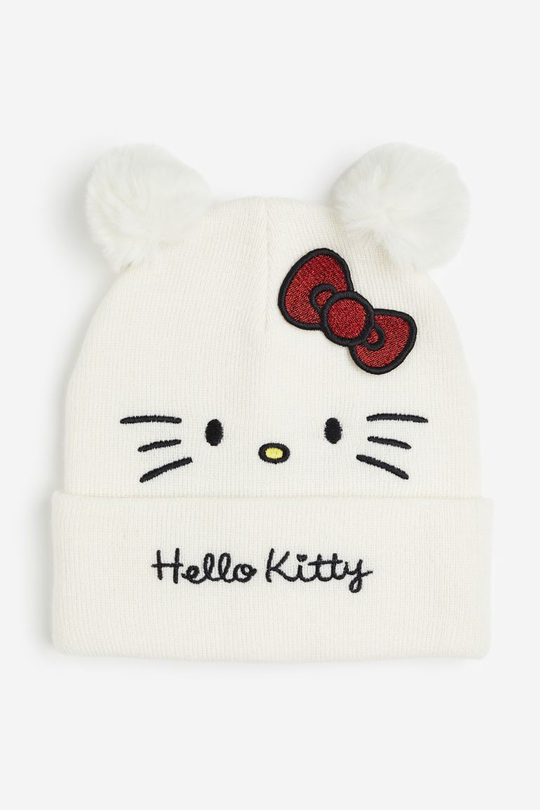 H&M Шапка с нашивкой "Hello Kitty", белый