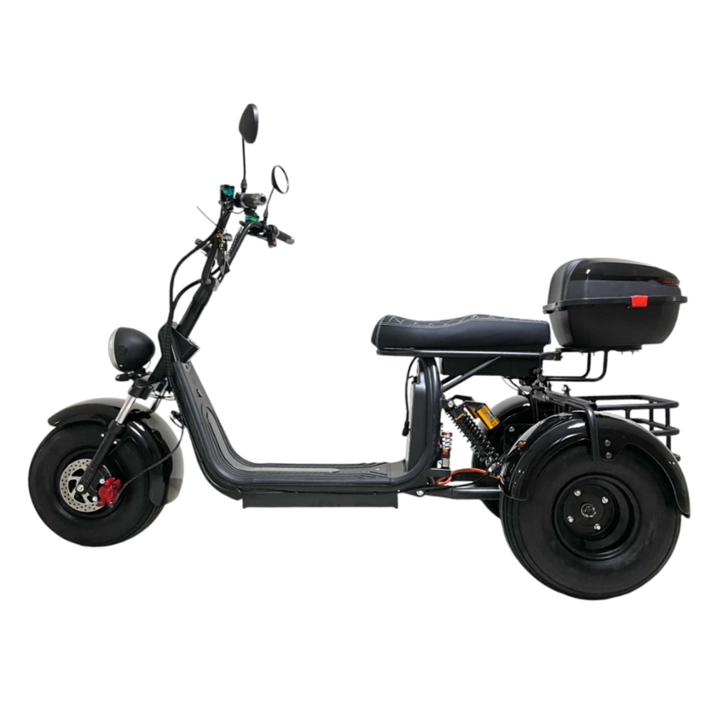 Электроскутер CITYCOCO X7 Pro TRIKE Черный глянец