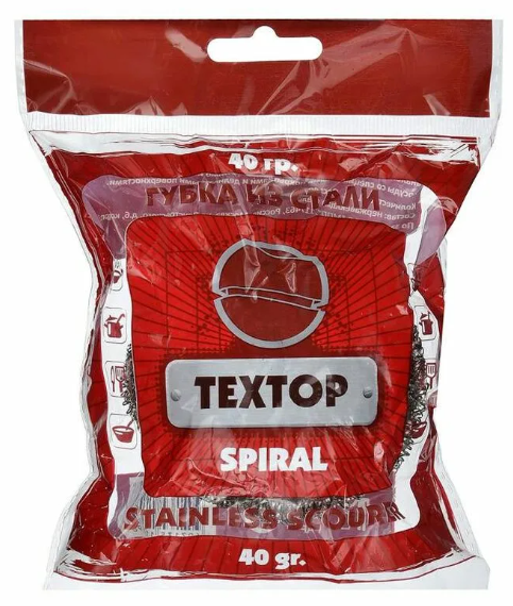 Губка из стали, TEXTOP Спираль 40г