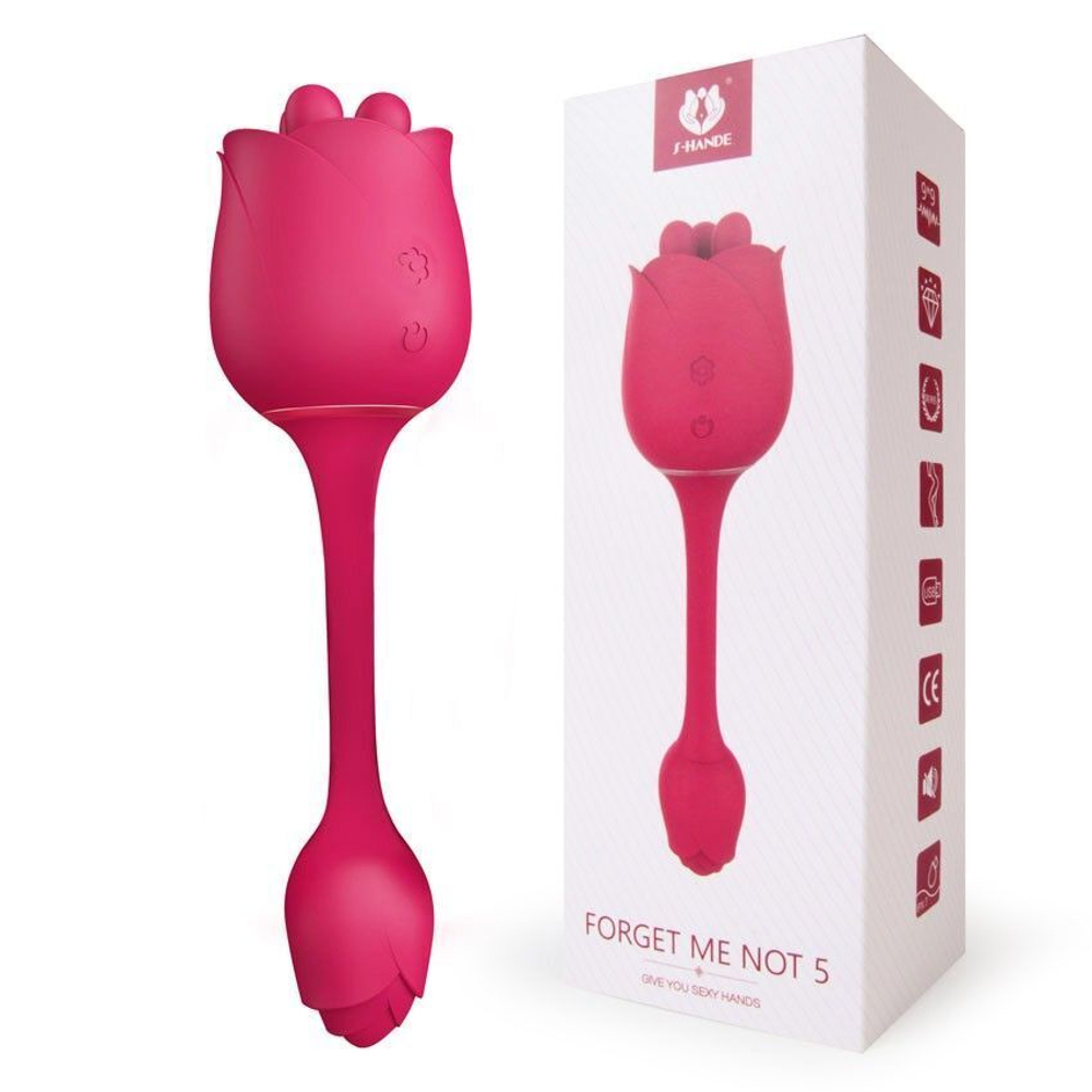Розовый вибромассажер Forget Me Not 5 - 20,6 см. (Цвет: розовый)