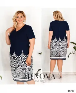 Платье 449Б-синий Minova