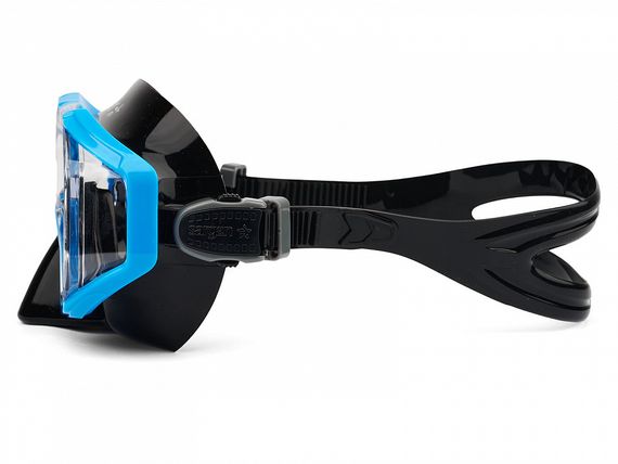 Набор маска+трубка в сумке Sargan Панорама-М черный/синий