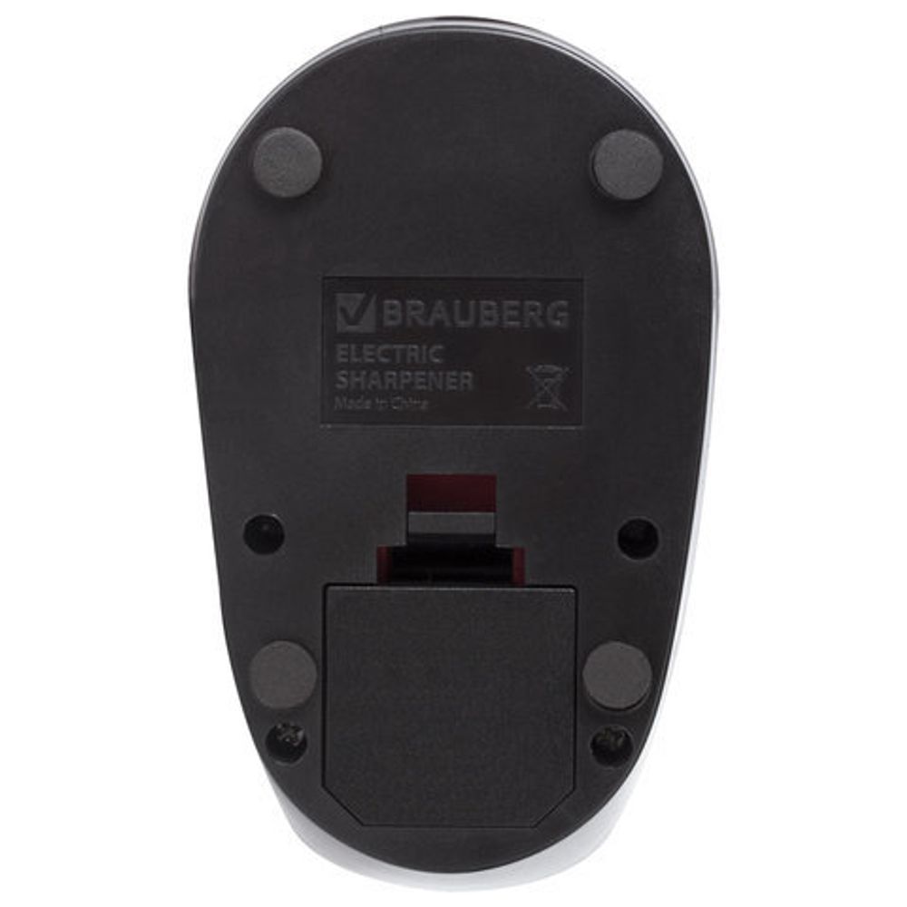 Точилка электрическая BRAUBERG "Delta", питание от 4 батареек АА, спиралевидное лезвие, 228421