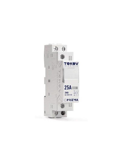 Контактор модульный 18мм 25А 230В АС 2НО PRIZMA TOKOV ELECTRIC TKE-PZ-MC-1-25-230-20