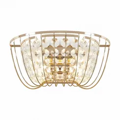 Настенный светильник (бра) FR1016WL-02G Пава / Pava E14x2 Freya fr1016wl-02g