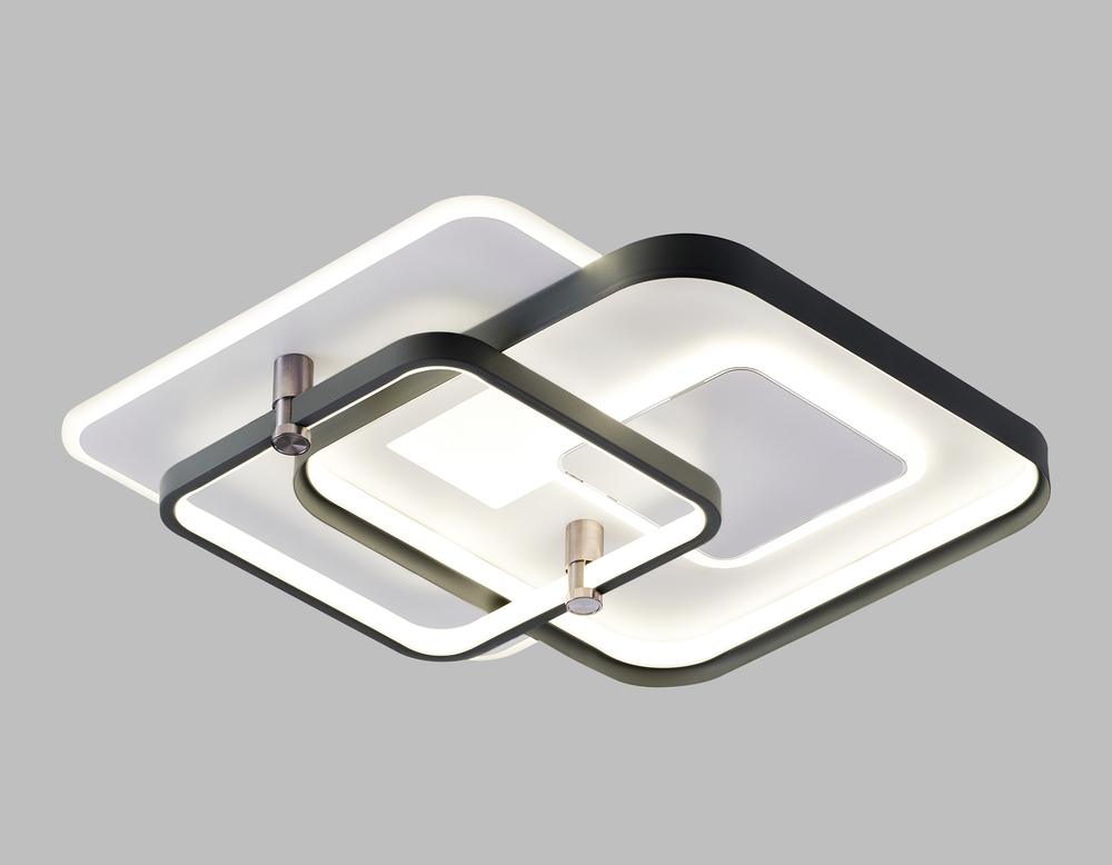 Светильник светодиодный потолочный с пультом FL5055 WH/GR белый/серый 134W 3000K-6400K 480*480*100 (ПДУ РАДИО 2.4G)