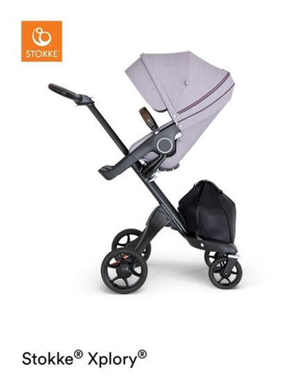 Коляска прогулочная) Stokke Xplory, Brushed Lilac, сиреневый твид