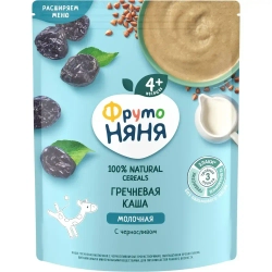 Каша гречневая детская ФрутоНяня с 4 месяцев, с черносливом , молочная, сухая, 200 г