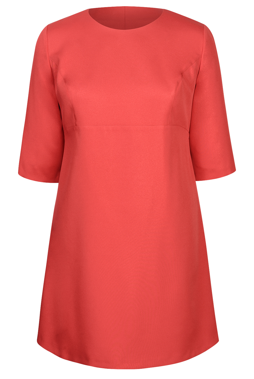 Офисное платье 1696ЮП, красный #118К051696ЮП