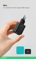 Сетевое зарядное устройство Baseus Super Si 25W Black (TZCCSUP-L01)