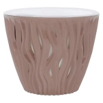 Кашпо для цветов пластиковое 2,25л d-17,5см «Вдохновение» Фраппе