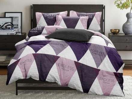 Комплект постельного белья 1.5 сп БЯЗЬ "Модерн б/к" (нав. 70х70 или 50х70)