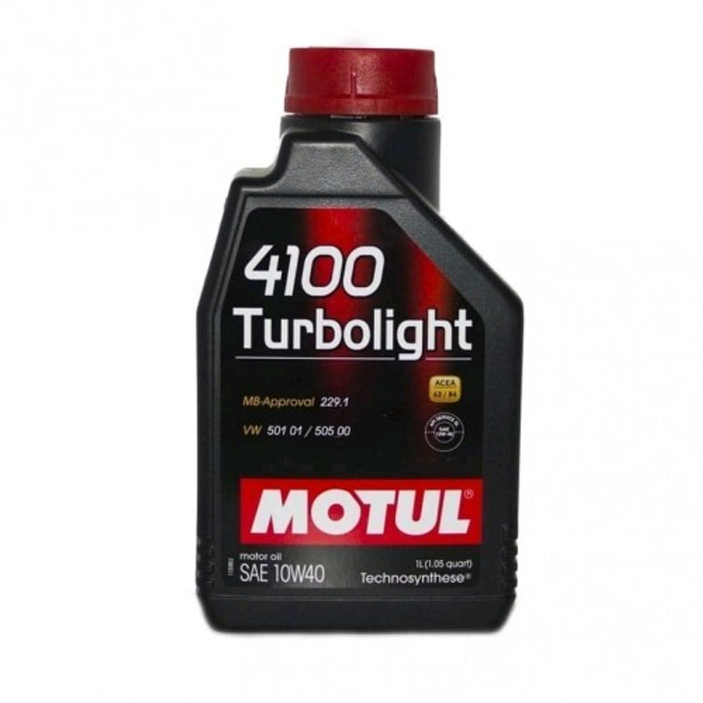 MOTUL Моторное масло 4100 Turbolight 10W40 1 л MOTUL 108644